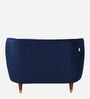 Hairo Velvet 1 Seater Sofa In Blue Colour