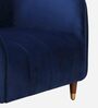 Hairo Velvet 1 Seater Sofa In Blue Colour