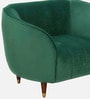 Hairo Velvet 1 Seater Sofa In Forest Green Colour