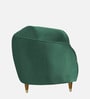 Hairo Velvet 1 Seater Sofa In Forest Green Colour