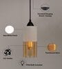 Hairo White Glass Hanging Light