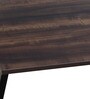 Hakkido Metal Writing Table in Walnut & Black Finish