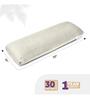 Half Body Memory Foam 30 x 10 Inch Pillow in Cream Colour with Velvet Cover