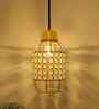 Half Capsule  E27 Holder Golden Crystal Hanging Light