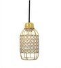 Half Capsule  E27 Holder Golden Crystal Hanging Light