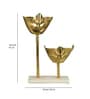 Aluminium Gold Half Human Face Statue