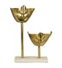 Aluminium Gold Half Human Face Statue