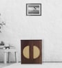 Half Shoe Cabinet in Walnut Finish