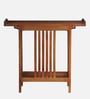 Hallstadt Mango Wood Console Table In Walnet Finish