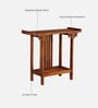Hallstadt Mango Wood Console Table In Walnet Finish