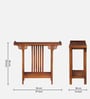 Hallstadt Mango Wood Console Table In Walnet Finish