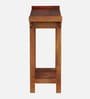 Hallstadt Mango Wood Console Table with Drawer In Walnet Finish