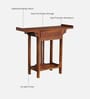 Hallstadt Mango Wood Console Table with Drawer In Walnet Finish