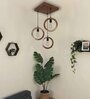 Halo Brown Solid Wood Cluster Hanging Light