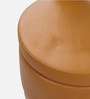 Halo Pouffe In Cognac Tan Colour