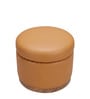 Halo Pouffe In Cognac Tan Colour