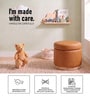 Halo Pouffe In Cognac Tan Colour