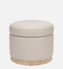 Halo Pouffe In Soft Grey Colour