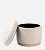 Halo Pouffe In Soft Grey Colour