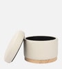 Halo Pouffe In White Colour