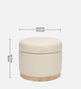 Halo Pouffe In White Colour