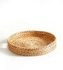 Halo Brown Bamboo Dia 14 Inch Round Serving Tray