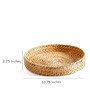 Halo Brown Bamboo Dia 14 Inch Round Serving Tray