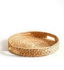 Halo Brown Bamboo Dia 14 Inch Round Serving Tray