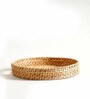 Halo Brown Bamboo Dia 14 Inch Round Serving Tray