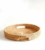 Halo Brown Bamboo Dia 14 Inch Round Serving Tray