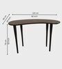 Halo Wooden Console Table In Mahogany Colour