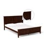 Hama King Size Bed In Milan Walnut Finish