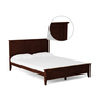 Hama Queen Size Bed In Milan Walnut Finish