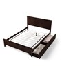 Hama Queen Size Bed With Storage In Milan Walnut Finish