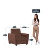 Hamburg 1 Seater Sofa in Dark Brown Colour