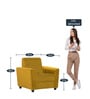Hamburg 1 Seater Sofa in Lemon Yellow Colour