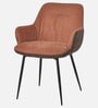 Hamer Chair With Velvet Fabric In Brown Colour