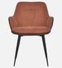 Hamer Chair With Velvet Fabric In Brown Colour
