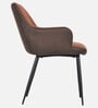 Hamer Chair With Velvet Fabric In Brown Colour