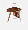 Hamilton Mango Wood End Table With Magazine Rack In Tubbaq Finish