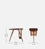 Hamilton Mango Wood End Table With Magazine Rack In Tubbaq Finish