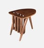 Hamilton Mango Wood End Table With Magazine Rack In Tubbaq Finish