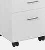 Hamilton Workstation In White Finish With Pedestal