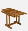 Hamlen Sheesham Wood 2 Seater Dining Table convert into Book Shelf in Rustic Teak Finish