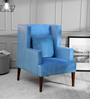 Hamlet Wing Chair In Blue Colour