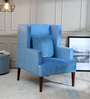 Hamlet Wing Chair In Blue Colour