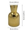 Hammered Gold Pitcher Vase