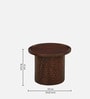 Hammered Mango Wood Nesting Coffee Table Set In Tubbaq Finish