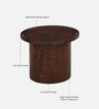 Hammered Mango Wood Nesting Coffee Table Set In Tubbaq Finish