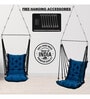 Fabric Swing in Blue & Black Colour Fabric Swing in Blue & Black Colour